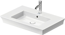 Подвесная раковина White Tulip 75х49х15,5 см, с отв. под смеситель, санфарфор, Duravit 2363750000 Duravit