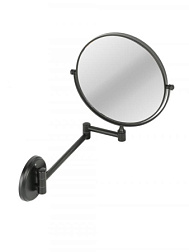Настенное косметическое зеркало для ванной Reflex увеличение х3, ø 20 см, цвет черный, Nofer 08009.2.N Nofer