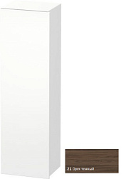 Шкаф-колонна DuraStyle 40х36х140 см, фронт - орех темный, корпус -  белый матовый, левый, подвесной монтаж, Duravit DS1219L2118 Duravit