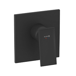Лицевая часть встраиваемого смесителя Decus матовый, 1 функция, чёрный цвет, Kludi 547553975 Kludi