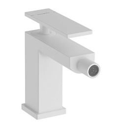 Смеситель для биде Tecturis E матовый, белый цвет, с донным клапаном, Hansgrohe 73200700 Hansgrohe