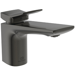 Смеситель для умывальника Conca матовый, высота до излива 10 см, неповоротный излив, чёрный цвет, без донного клапана, Ideal Standard BD457A5 Ideal Standard