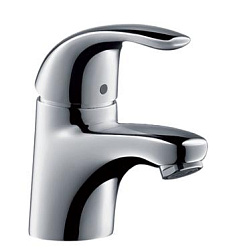 Смеситель для умывальника Focus E неповоротный излив, с донным клапаном, Hansgrohe 31700000 Hansgrohe