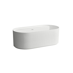 Ванна из материала Marbond Sonar 160х81,5 см, свободностоящая, с наружным декором, овальная, Laufen 2.2134.2.000.000.1 Laufen