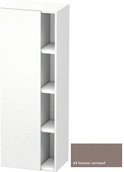 Шкаф-колонна DuraStyle 50х36х140 см, корпус-белый матовый, фронт-базальт матовый, левый, подвесной монтаж, Duravit DS1239L4318 Duravit