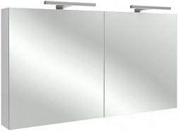 Зеркало 120х65 см, шкаф, с подсветкой, белый блестящий, с подсветкой, Jacob Delafon EB798RU-N18 Jacob Delafon
