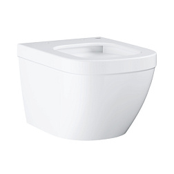 Подвесной унитаз Euro Ceramic 37,4х49 см, безободковый, без сиденья, тихий смыв, Grohe 39206000 Grohe