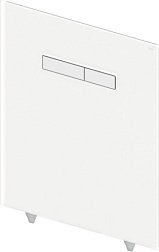 Стеклянная панель для инсталляции TECElux Mini 43х55,5 см, стекло белое, клавиши белые, с клавишей смыва, TECE 9650000 TECE