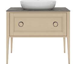 Модуль под раковину Plaza 100х46,6х81 см, капучино, матовое покрытие, Kerama Marazzi PL.CN.100.1+1\CAP.M Kerama Marazzi