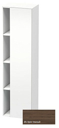 Шкаф-колонна DuraStyle 50х36х180 см, корпус-белый матовый, фронт-орех темный, правый, подвесной монтаж, Duravit DS1249R2118 Duravit
