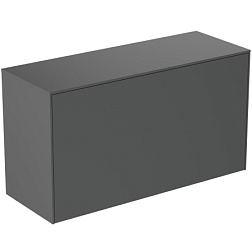 Тумба для ванной Conca 1 ящик, антрацит матовый, подвесной монтаж 100х37,3х55 см, Ideal Standard T4319Y2 Ideal Standard