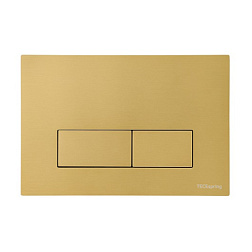Клавиша смыва TECEspring S Satin Gold PVD, сталь, механическая, золото, олеофобная, TECE S240511 TECE