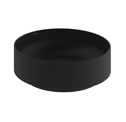 Накладная раковина RESA R 40х40х10,5 см, санфарфор, черный матовый, Kludi 58CW1039 Kludi