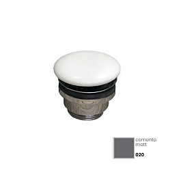 Сливной набор для раковины тёмный матовый, серый цвет, с переливом, GSG PILTONUNIAR020 GSG