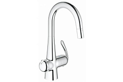 Смеситель для кухни с выдвижной лейкой Zedra поворотный излив, Grohe 31203000 Grohe