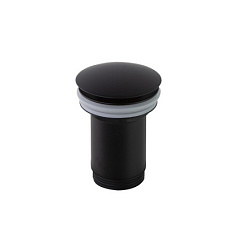 Сливной набор для раковины quick clac, матовый, чёрный цвет, с переливом, Ramon Soler 1219LNM Ramon Soler