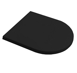 Сиденье для унитаза Futura цвет черный матовый, дюропласт, с микролифтом, быстросъемное, Hatria Y9AQ02 Hatria