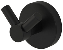 Крючок Виктория матовый, цвет черный, двойной, Сунержа 31-3007-0000 Сунержа