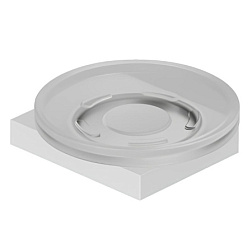 Настенная мыльница Vela C матовый, цвет белый, с держателем, Kludi 3198553 Kludi