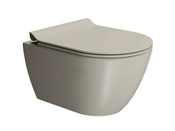 Подвесной унитаз Color-elements 36х50 см, swirlflush, цвет creta matt, dualglaze, без крепежа в комплекте, безободковый, без сиденья, GSI 881608 GSI