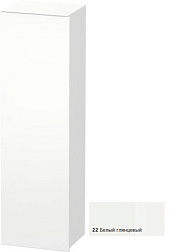 Шкаф-колонна DuraStyle 40х36х140 см, фронт - белый глянцевый, корпус -  белый матовый, левый, подвесной монтаж, Duravit DS1219L2218 Duravit