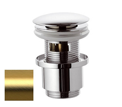 Сливной набор для раковины Ricambi E Accessori матовый, золото, с переливом, Remer 905CC2114BG Remer