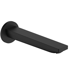 Излив Rebris E матовый, 20 см, длина излива 20см, чёрный цвет, неповоротный, Hansgrohe 72431670 Hansgrohe
