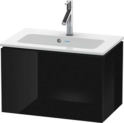 Модуль под раковину L-Cube 62х39,1х40 см, черный глянцевый, система push-to-open, Duravit LC615604040 Duravit