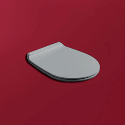 Сиденье для унитаза Vignoni цвет cemento matt, дюропласт, с микролифтом, Simas VI004 cemento matt/cr Simas