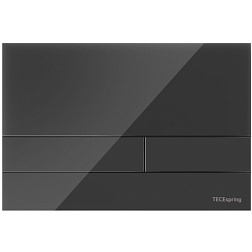 Клавиша смыва TECEspring акрил, square, механическая, черная, TECE S240851 TECE