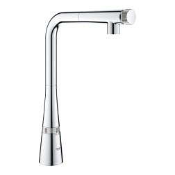 Смеситель для кухни с выдвижной лейкой Zedra Smartcontrol с управлением smartcontrol, Grohe 31593002 Grohe