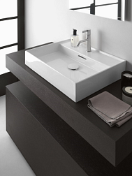 Подвесная раковина Kartell by laufen 60х46х12 см, с 1 отверстием для смесителя , с покрытием lcc, SaphirKeramik, Laufen 8.1033.3.400.104.1 Laufen