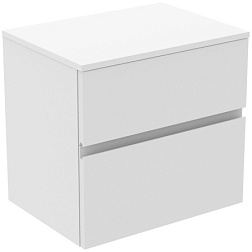 Модуль под раковину Finesse 60,2х44х55,8 см, со столешницей, белый матовый (лак), Ideal Standard E3422Y1 Ideal Standard