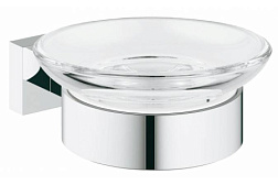 Настенная мыльница Essentials Cube хром, с держателем, Grohe 40754001 Grohe