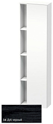 Шкаф-колонна DuraStyle 50х24х180 см, корпус-белый матовый, фронт-дуб чёрный, правый, подвесной монтаж, Duravit DS1248R1618 Duravit