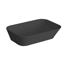 Накладная раковина Wave 60х48х15 см, санфарфор, черный матовый, Simas WA04 nero matt*0 Simas