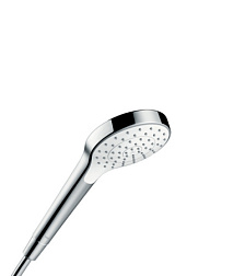 Душевая лейка MySelect S 1 режим, хром/белый, без шланга, Hansgrohe 26638400 Hansgrohe