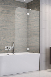 Шторка для ванны Torrenta PND II 100х150 см, правосторонняя, easy clean, прозрачная, поворотная, Radaway 12011202-101R Radaway