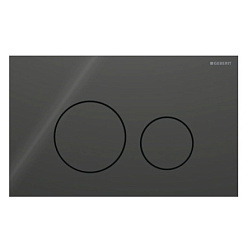 Клавиша смыва Sigma40 круг, сталь, механическая, черная, Geberit 115.628.SJ.1 Geberit