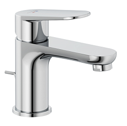 Смеситель для умывальника X1 высота до излива 7,5см, неповоротный излив, с донным клапаном, Kludi 322660575 Kludi