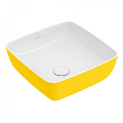 Накладная раковина Artis 41х41х13 см, mustard, TitanCeram, Villeroy&Boch 417841BCT5 Villeroy&Boch