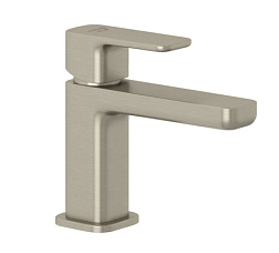 Смеситель для умывальника Renon брашированный, неповоротный излив, никель, с донным клапаном, Kludi 42266N575 Kludi