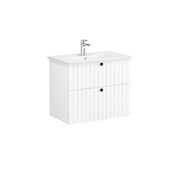 Модуль с раковиной Root Groove 80 см, матовый белый, 2 ящика, подвесной монтаж, Vitra 69436 Vitra