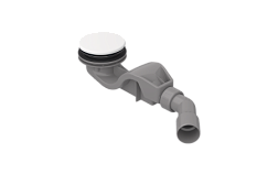 Сифон для поддона BetteSolid высота гидрозатвора 50 мм, белая крышка, горизонтальный выпуск, Bette B598-000 Bette