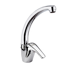 Смеситель для кухни 35 с высоким изливом, поворотный излив, Remer F422C Remer