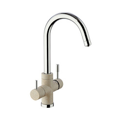 Кухонный смеситель для фильтра Cox матовый, granite avena, бежевый, Paini 7894643CR3V11L2KM Paini