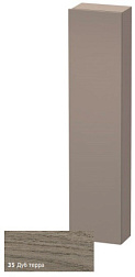 Шкаф-колонна DuraStyle 40х24х180 см, корпус-базальт матовый, фронт-дуб терра, правый, подвесной монтаж, Duravit DS1228R3543 Duravit