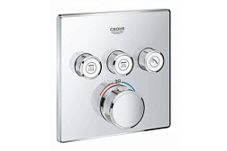 Лицевая часть встраиваемого смесителя Grohtherm 3 функции, Grohe 29126000 Grohe