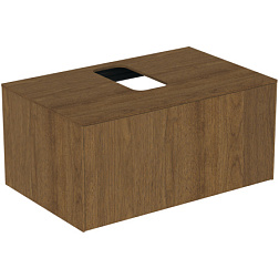 Модуль под раковину Conca 80х50,5х37 см, темный орех, система push-to-open, Ideal Standard T3929Y5 Ideal Standard
