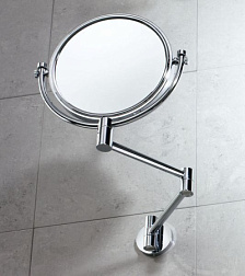 Настенное косметическое зеркало для ванной Michel 2x, хром, Gedy 2104(13) Gedy